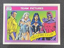 1990 Impel Marvel Universe Series 1 - Team Picture Hellfire Club #147 Near Mint