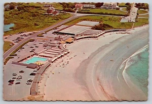 Postcard Rhode Island Newport Bailey's Beach Aerial View 7A - Picture 1 of 2