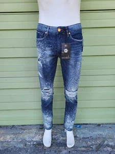 Jordan Craig Legacy Edition Aaron Distressed Denim Jeans Men 32x32 JM3022 D/BLUE - Picture 1 of 12