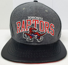 Toronto Raptors NBA Basketball Snapback Hat Cap Black Grey Embroidered Logo