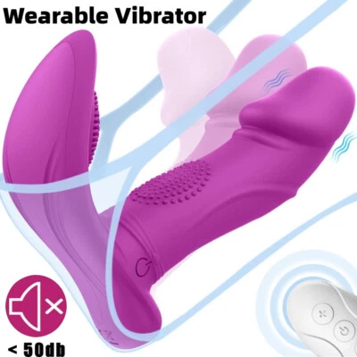 Vibrador Mariposa Moviéndose Usable Punto G Consolador Control Remoto Juguetes Sexuales para Adultos Foto 1 de 4