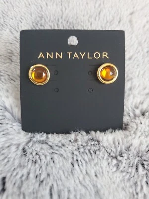 Pendientes Ann Taylor brillantes oro/ámbar. ¡NUEVO! Foto 1 de 2