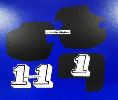 1983 - 1986 yamaha YZ80 5pc Number plate decals Black stickers 83' 84' 85' 86' Foto 1 de 3