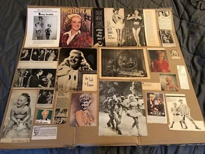 BETTY GRABLE - Lote surtido de recortes - Imagen 1 de 7