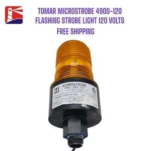 Tomar MicroStrobe 490S-120 Amber Strobe Light. Made in USA - Picture 1 of 7