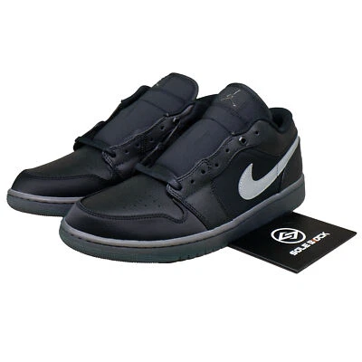 Air Jordan 1 Low Negro Blanco Goma Oscura - HV5968-001 Foto 1 de 4