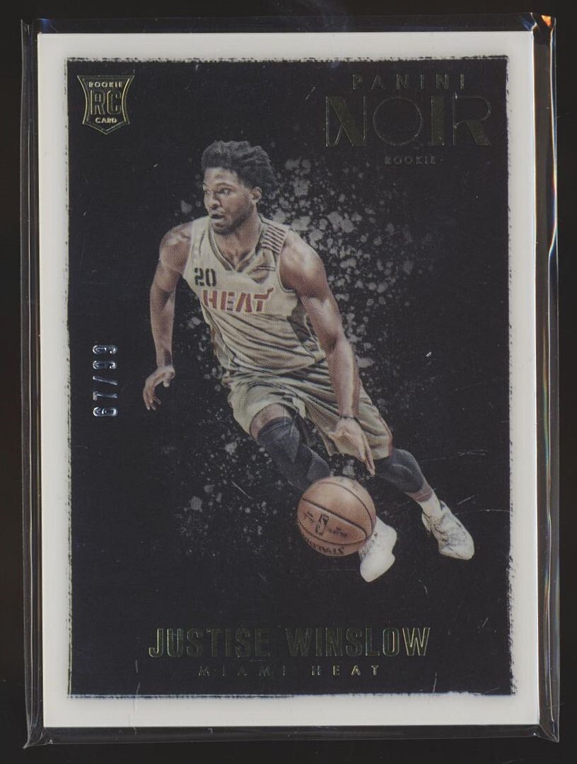 2015-16 NOIR GOLD ROOKIE /99 JUSTISE WINSLOW HEAT