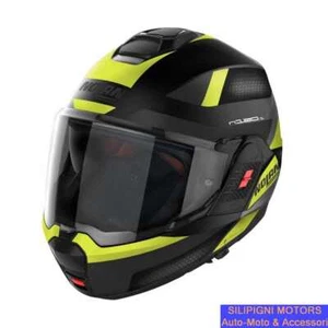 NOLAN N120-1 SUBWAY N-COM 23 Flat Black CASCO MODULARE Tecnologia Flip-Back - Foto 1 di 9