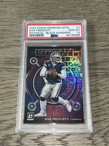 Panini Donruss Optic Mythical Black Pandora 2020/25 Dak Prescott PSA 10 gemas - Imagen 1 de 2