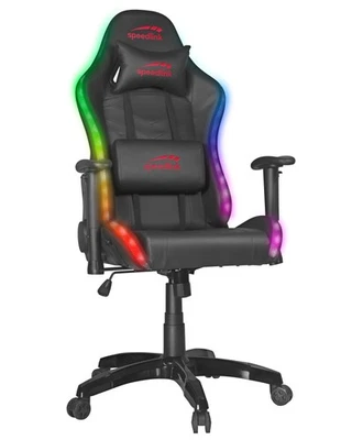 Speedlink ZAPHYRE RGB LED Gaming Chair Bürostuhl Drehstuhl Schreibtisch-Stuhl - Bild 1 von 4