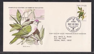 PALAU 1983 FIRST DAY COVER BIRD OF PALAU - Picture 1 of 1