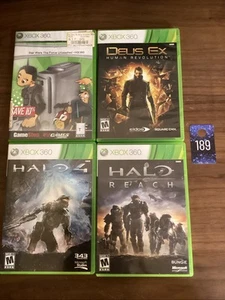 Microsoft Xbox 360 Spielepaket: Halo 4 Halo Reach Deus Ex Star Wars - Bild 1 von 9