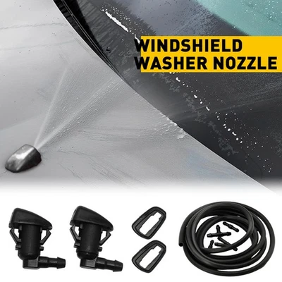 For 2007-2010 Saturn Aura 2008 2009 2Pcs Windshield Washer Nozzle With 2M Hose - Image 1 of 4
