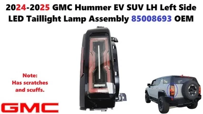 Conjunto de lanterna traseira LED 2024-2025 GMC Hummer EV SUV LH lado esquerdo 85008693 - Imagem 1 de 4