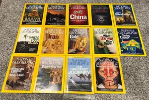 Lot of 14 National Geographic Magazines 2007-2014 Variety - Picture 1 of 1