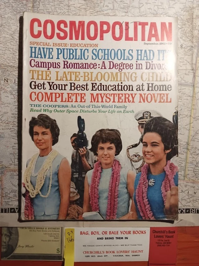 Vintage Cosmopolitan Magazine, September 1963 - Image 1 of 3