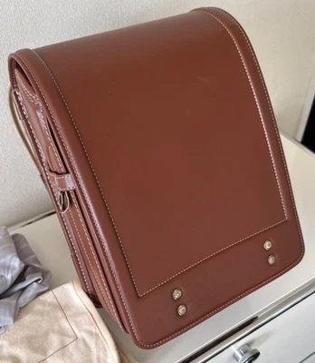 Mochila Randoseru Tsuchiya Kaban Cuero Premium Piel de Vaca Marrón Foto 1 de 4