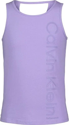 Regata Calvin Klein VIOLET TULIP feminina desempenho recortado, EUA M/M/M (8-10) - Imagem 1 de 2