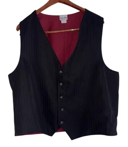 Saddleseat Wende Show Weste Reed Hill Herren Große 46 Schwarz Maroon Reitsport - Bild 1 von 8