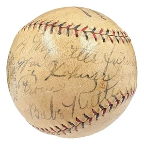 Babe Ruth Yankees 1920s Signed Official Spalding NL Baseball JSA ZZ35615 - Picture 1 of 7