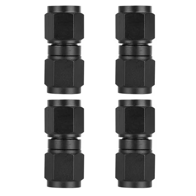 4PCS/Set Universal 6AN Female to 6AN Female Coupler Fitting Connector Adapter - Image 1 of 4