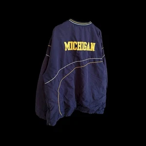Vintage Michigan Wolverine Pullover Windbreaker Gr. 2XL/3XL Y2K Fehler - Bild 1 von 11