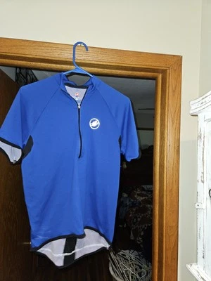 Jersey de ciclismo Castelli para hombre con cremallera 3/4 azul negro XL manga corta Foto 1 de 3