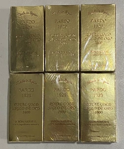 6-Pack - PARDO 1929 ROYAL GOLD SIGLO DE ORO 1600 NATURAL BAR SOAP - 3.5oz (100g) - Picture 1 of 3