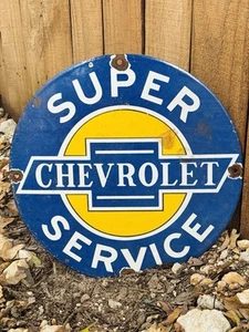 Chevrolet Porcelain Advertising Sign - Picture 1 of 6