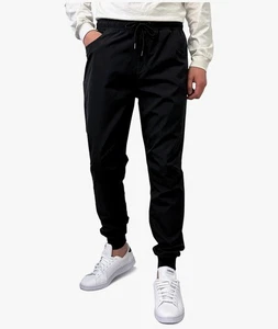 Pantalones de chándal básicos tejidos Southpole Tech para hombre pequeños ligeros color negro - Imagen 1 de 3