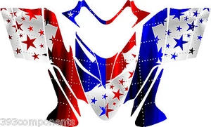 Polaris IQ RMK Shift Dragon Graphics Decal Sticker Kit 2005 - 2012 Stars Rivets - Picture 1 of 1
