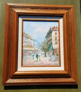 Caroline Burnett Parisian Street Scene Painting - Picture 1 of 4