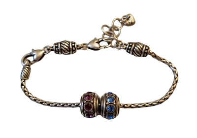 Pulsera Brighton Collectibles Barril Slide Charm Dos Dijes de Cristal | Regalo Foto 1 de 4