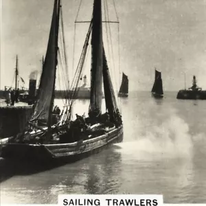 Seniorendienst Zigarettenkarte 1939 "Küstenweise" - Nr. 19 - Segelschlepper - Bild 1 von 3