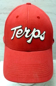 Nike Team University of Maryland Terps Script Hat Terrapins Cap NCAA Swoosh Flex - Picture 1 of 6