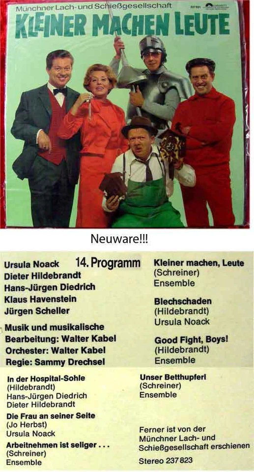 LP Münchner Lach-& Schießgesellschaft: Kleiner machen.. - Bild 1 von 1