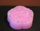 Flower Daisy Pink / Silver Candle - Paraffin Wax - NEW  