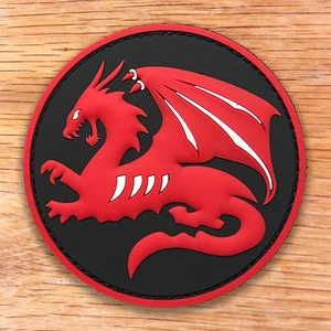 ISRAEL AIR FORCE 115 SQUADRON - FLYING DRAGON F-16 "BARAK" PVC PATCH 3D OPP COL - Picture 1 of 1