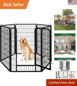Versatile 47" Metal Dog Playpen with Easy Assembly - Perfect for Indoor/Outdoor - Picture 1 of 11