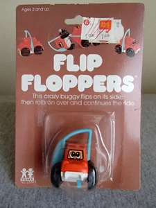 New NOS Vintage Toy 1978 Tomy FLIP FLOPPER Orange Car Original Package - Picture 1 of 4