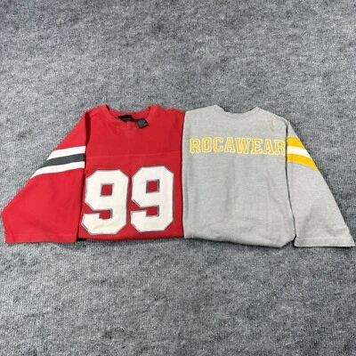 VTG Y2K Rocawear Cotton Hockey Jersey Baggy Hip Hop Thick 2 Pc Lot Mens Sz L/XL - Image 1 of 4