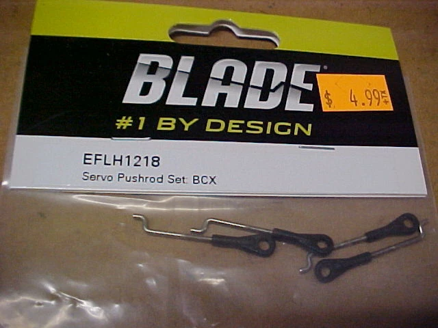 BLADE HELICOPTER PART - EFLH-1218 = SERVO PUSHROD SET  : BCX (NEW) - Image 1 of 1