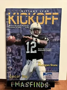 F3 2000 Penn State vs Michigan ST 28. November Fußballprogramm - Bild 1 von 3