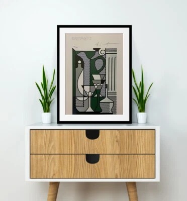 Roy Lichtenstein, litografía original firmada a mano con certificado de autenticidad y valoración de $3,500 Foto 1 de 4