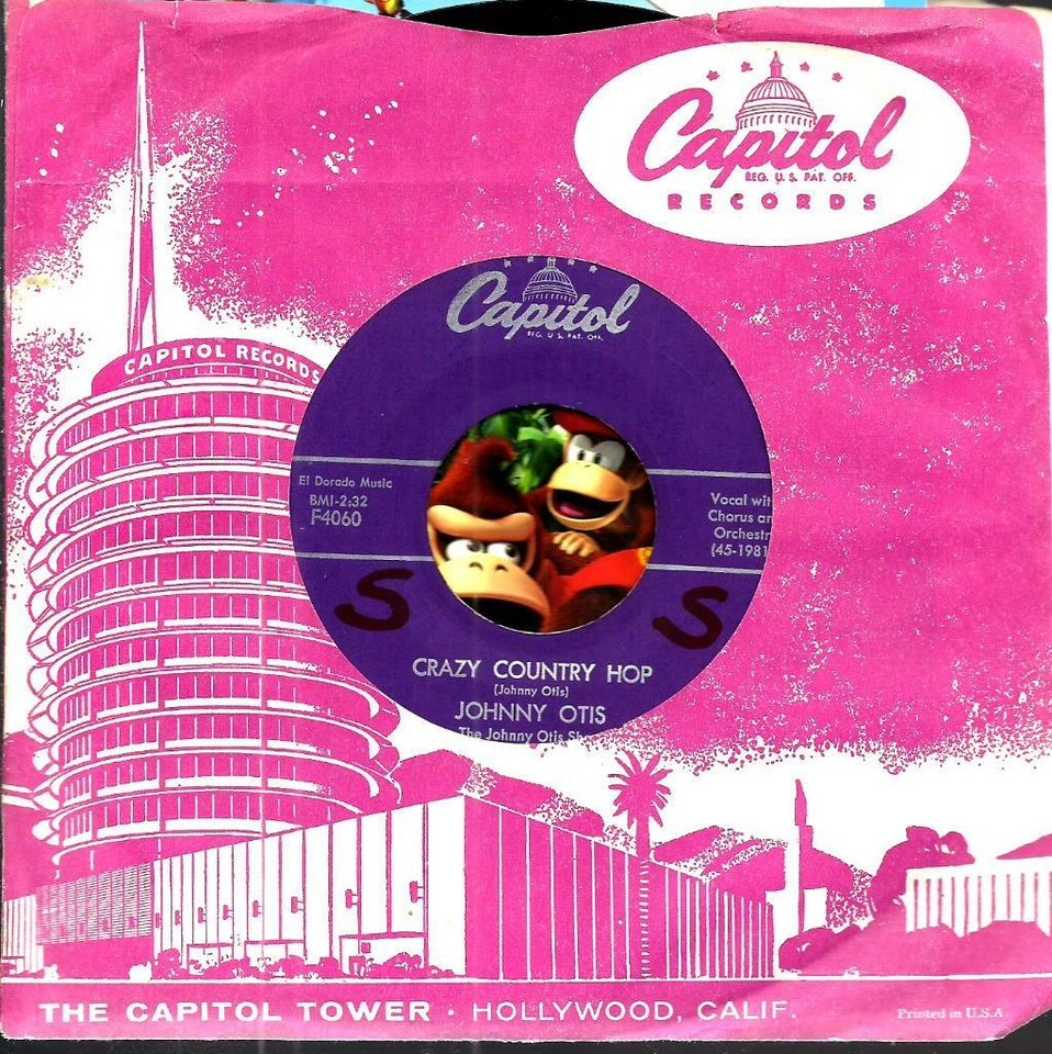 JOHNNY OTIS CRAZY COUNTRY HOP BLACK ROCKABILLY BOPPER45 RPM RECORD - Image 1 of 1