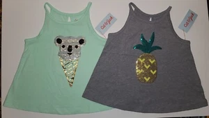 NEW TODDLER GIRLS LOT OF 2 TANK TOPS SIZE 2T - Picture 1 of 4