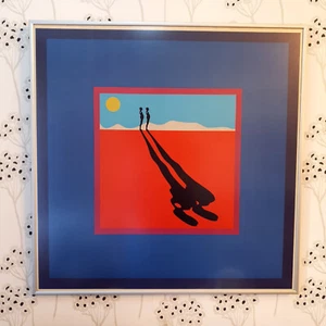 Ernest Trova Falling Man Serigraph Print Surrealist Pop Art Framed Rare 1970 - Picture 1 of 19