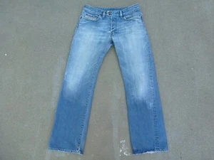Vintage Diesel Jeans Mens 32x31 Blue Button Fly Straight Leg Y2K Made in Italy - Picture 1 of 18