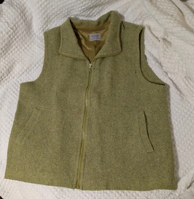 Chaleco Tejido Boyne Valley Weavers Mezcla Verde Talla XL Irlanda Foto 1 de 4