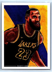 Lebron James Marker Sketch Card - Scott Sketches Trading Card Print Fan Art - Picture 1 of 3